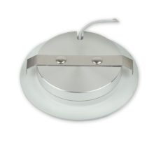 LED bútorba süllyesztett szpot Mini AMP ALU csiszolt, kerek, 3W, 120°, 12V DC meleg fehér 3000K, dimm