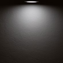 LED bútorba süllyesztett szpot Mini AMP ALU csiszolt, kerek, 3W, 120°, 12V DC meleg fehér 3000K, dimm
