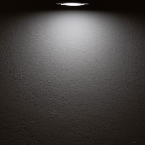 LED bútorba süllyesztett szpot Mini AMP ALU csiszolt, kerek, 3W, 120°, 12V DC meleg fehér 3000K, dimm