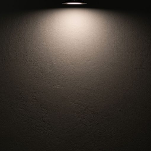 LED bútorba süllyesztett szpot Mini AMP fekete, kerek, 3W, 120°, 12V DC, meleg fehér 3000K,dimmelheto