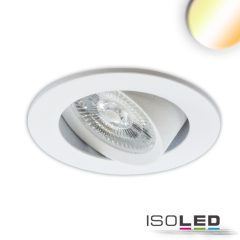   LED süllyesztett lámpa Slim68 MiniAMP fehér, kerek, 8W, 24V DC, melegfehér, nem dimmelheto