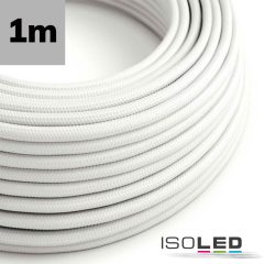   Kábel szövet borítású, fehér, 2x0.75mm˛ AWG18, méterenként áruljuk.