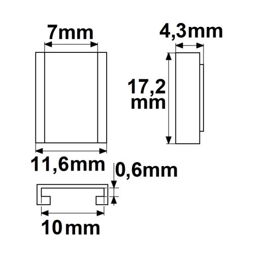 Érintkezo összeköto univerzális (max. 5A) K2-310-V2 3 pólusú IP20 flexszalagokhoz, 10 mm szélesség
