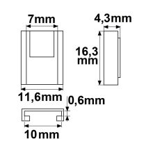 Érintkezo összeköto kábellel univerzál (max 5A) K2-310-V2 3 pól. IP20 flexszalagokhoz, 10mm szél.