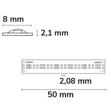 LED COB930 lineáris flexibilis szalag, 24V, 8W, IP20, 3000K, 480 LED/m