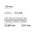   LED COB RGB lineáris flexibilis szalag, 24V, 14,4W, IP20, 840 LED/m