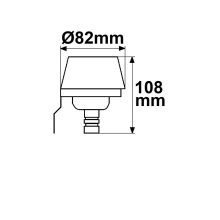 Szürkületkapcsoló 230V, max. 10A, 5-50Lux,IP44, PG csav. csatlakozóval történo távoli felszerelés