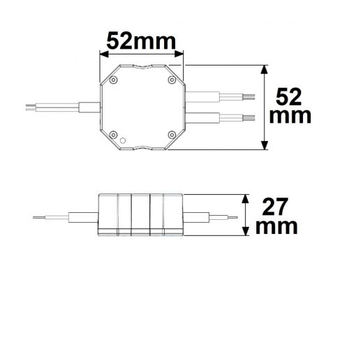 DALI fázisvágó dimmer dimmelheto 230V-os LED-es lámpatestekhez/transzformátorokhoz, 360VA