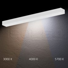 LED lineáris lámpa, fehér, 150cm, 45W, Colorswitch 3000|4000|5700K, dimmelheto