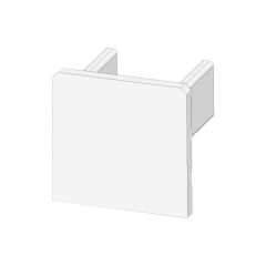 EC218 fehér végfedél  UP8 LED-es csempeprofilhoz