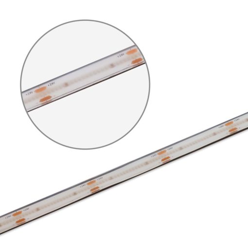 LED HT940 COB flex szalag 100°C környezeti hőmérsékletig, 24V DC, 14,4W, IP68, 4000K, 5m, 480 LED/m