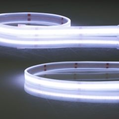   LED HT RGB+WW COB flexibilis szalag 100°C környezeti homérsékletig, 24V DC, 19 W, IP68, 5m, 896 LED/m