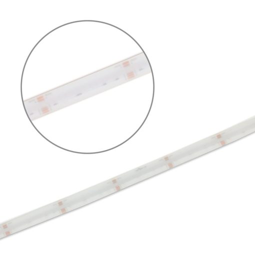 LED HT RGB+WW COB flexibilis szalag 100°C környezeti homérsékletig, 24V DC, 19 W, IP68, 5m, 896 LED/m