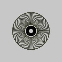   Lampshade 3913/50 Textured Black/Alga D500xH50 mm + Black Textured Metal Disc
