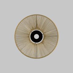   Lampshade 3913/50 Textured Black/Sand D500xH50 mm + Black Textured Metal Disc