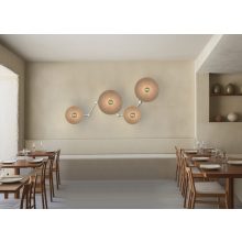 Lampshade 3913/50 Natural Rattan D500xH50 mm + Black Textured Metal Disc