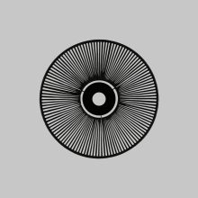 Lampshade 3913/50 Textured Black/Black D500xH50 mm + Black Textured Metal Disc