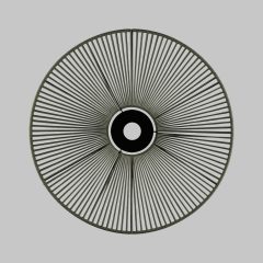   Lampshade 3913/70 Textured Black/Alga D680xH70 mm + Black Textured Metal Disc
