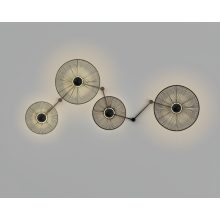 Lampshade 3913/70 Textured Black/Alga D680xH70 mm + Black Textured Metal Disc