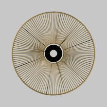 Lampshade 3913/70 Textured Black/Sand D680xH70 mm + Black Textured Metal Disc