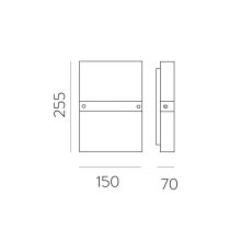 Milano Wall Lamp 16/329 Sat. Nickel, LED E14 2x9W, CL.I
