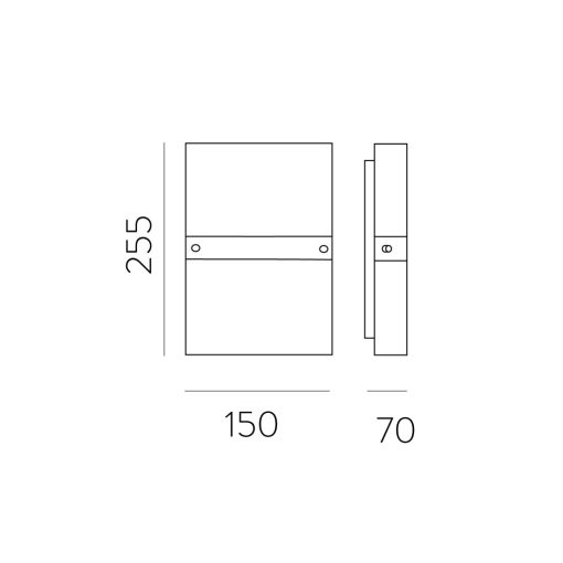 Milano Wall Lamp 16/329 Sat. Nickel, LED E14 2x9W, CL.I