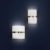 Milano Wall Lamp 16/329 Sat. Nickel, LED E14 2x9W, CL.I