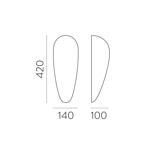 Dora Wall Lamp 16/694 Opal, LED E27 15W, CL.I