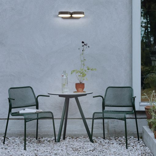 Kansas Wall Lamp 16/2025-23 Textured Black, LED 2x5,5W 3000K 800lm, CRI90 CL.I IP54, Integrated LED