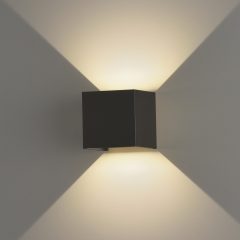   Kendo Wall Lamp 16/2032-10 Textured Black, LED COB 2x6W 3000K 850lm, CRI90 CL.I IP65