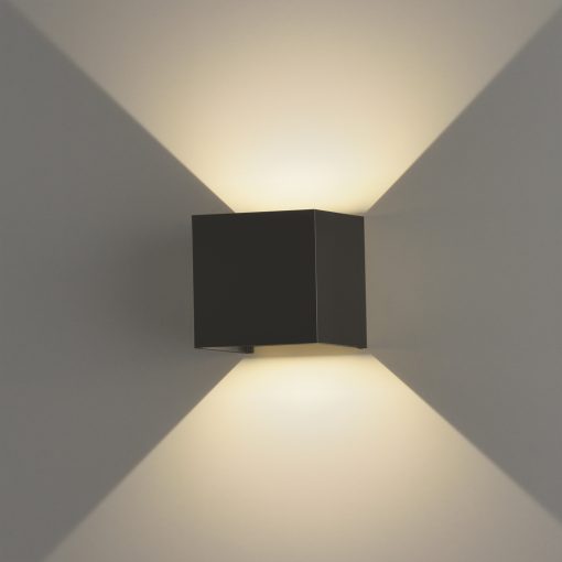 Kendo Wall Lamp 16/2032-10 Textured Black, LED COB 2x6W 3000K 850lm, CRI90 CL.I IP65
