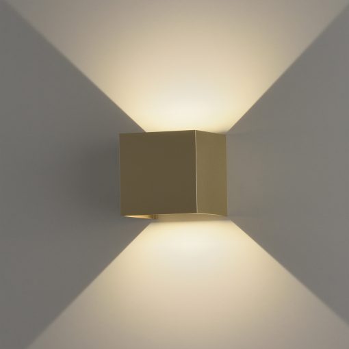 Kendo Wall Lamp 16/2032-10 Tech Gold, LED COB 2x6W 3000K 850lm, CRI90 CL.I IP65