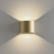 Kowa Wall Lamp 16/2033-14 Tech Gold, LED COB 2x6W 3000K 850lm, CRI90 CL.I IP65