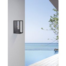 Cube Wall Lamp 16/2039-12 Textured Anthracite, LED E27 15W, CL.I IP54