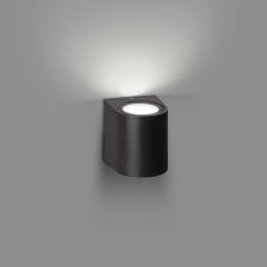   Boj Wall Lamp 16/2040 Textured Anthracite, LED 6W 3000K 550lm, CRI90 CL.I IP54, Integrated LED