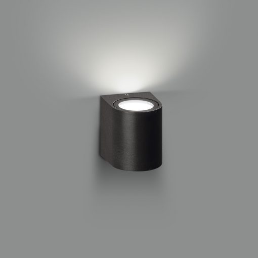 Boj Wall Lamp 16/2040 Textured Anthracite, LED 6W 3000K 550lm, CRI90 CL.I IP54, Integrated LED