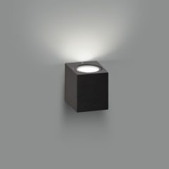   Okra Wall Lamp 16/2041 Textured Anthracite, LED 6W 3000K 550lm, CRI90 CL.I IP54, Integrated LED