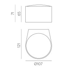Ania Wall Lamp 16/2060 Textured White, LED 6W 3000K 540lm, CRI80 CL.I IP65