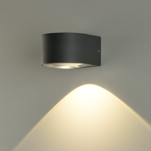 Ania Wall Lamp 16/2060 Textured Anthracite, LED 6W 3000K 540lm, CRI80 CL.I IP65