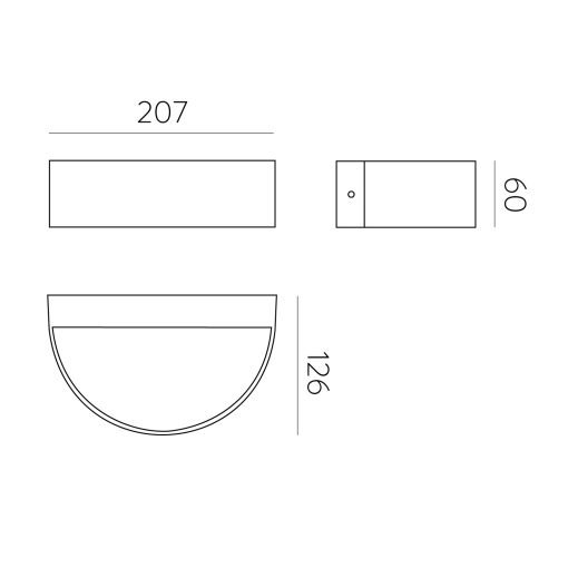 Aysel Wall Lamp 16/2069 Textured Anthracite, LED 2x5W 3000K 715lm, CRI80 CL.I IP65