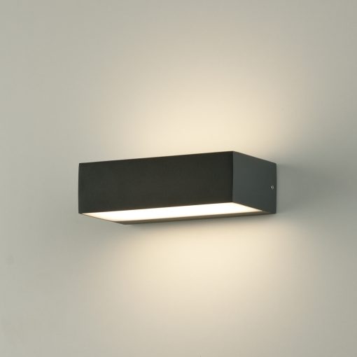 Draco Wall Lamp 16/2070 Textured Anthracite, LED 2x5W 3000K 715lm, CRI80 CL.I IP65
