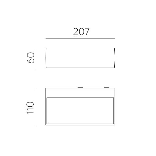 Draco Wall Lamp 16/2070 Textured Anthracite, LED 2x5W 3000K 715lm, CRI80 CL.I IP65