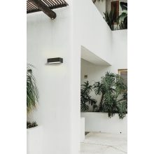 Draco Wall Lamp 16/2070 Textured Anthracite, LED 2x5W 3000K 715lm, CRI80 CL.I IP65