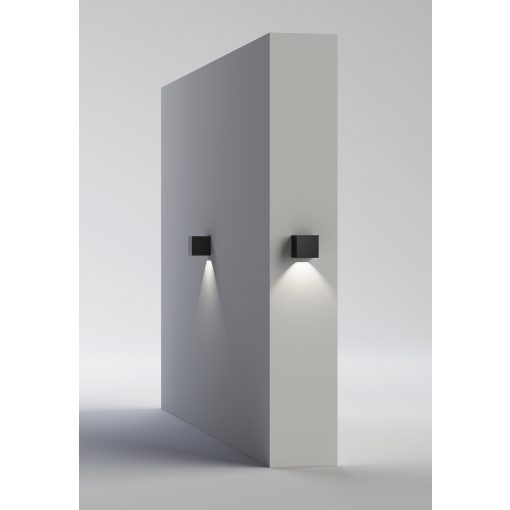 Hamal Wall Lamp 16/2081 Textured Anthracite, LED COB 9W 3000K 811lm, CRI80 CL.I IP65, Integrated LED