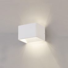 Icon Wall Lamp 16/3089-10 Textured White, LED 8.5W 890lm, CRI90 CL.II, Integrated LED, Kelvin 2700K-3000K Slide Switch