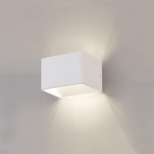 Icon Wall Lamp 16/3089-10 Textured White, LED 8.5W 890lm, CRI90 CL.II, Integrated LED, Kelvin 2700K-3000K Slide Switch