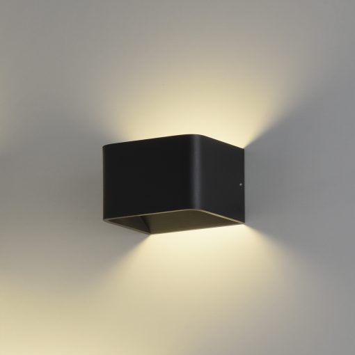 Icon Wall Lamp 16/3089-10 Textured Black, LED 8.5W 890lm, CRI90 CL.II, Integrated LED, Kelvin 2700K-3000K Slide Switch