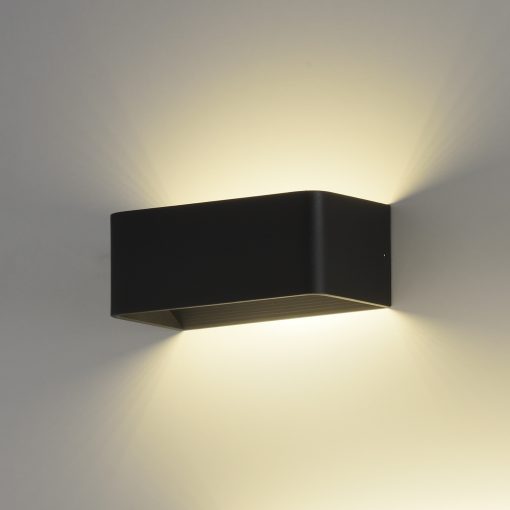 Icon Wall Lamp 16/3089-20 Textured Black, LED 10.5W 1100lm, CRI90 CL.II, Integrated LED, Kelvin 2700K-3000K Slide Switch