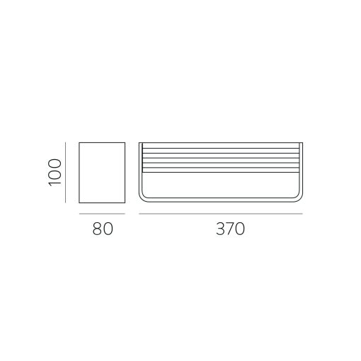 Icon Wall Lamp 16/3089-36 Textured white, LED 21W 2200lm, CRI90 CL.II, Integrated LED, Kelvin 2700K-3000K Slide Switch