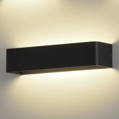   Icon Wall Lamp 16/3089-36 Textured Black, LED 21W 2200lm, CRI90 CL.II, Integrated LED, Kelvin 2700K-3000K Slide Switch